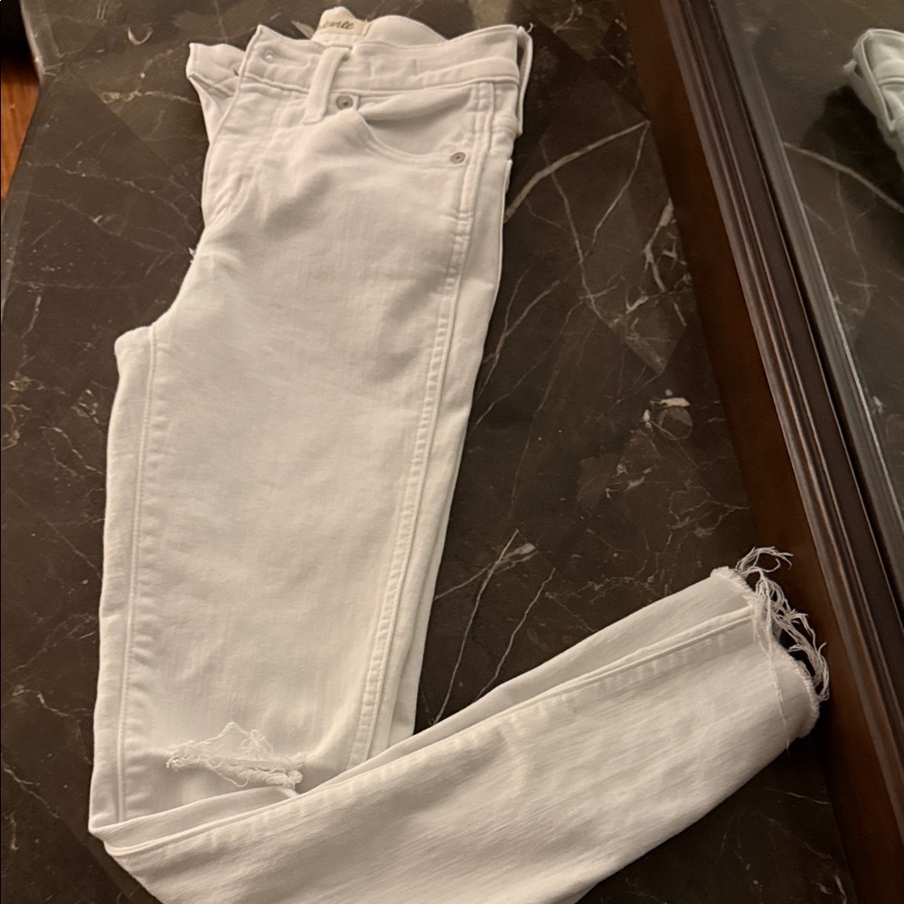 White Madewell Distressed Women Jeans